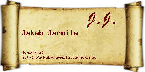 Jakab Jarmila névjegykártya