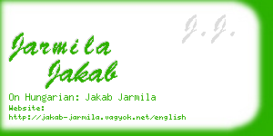 jarmila jakab business card